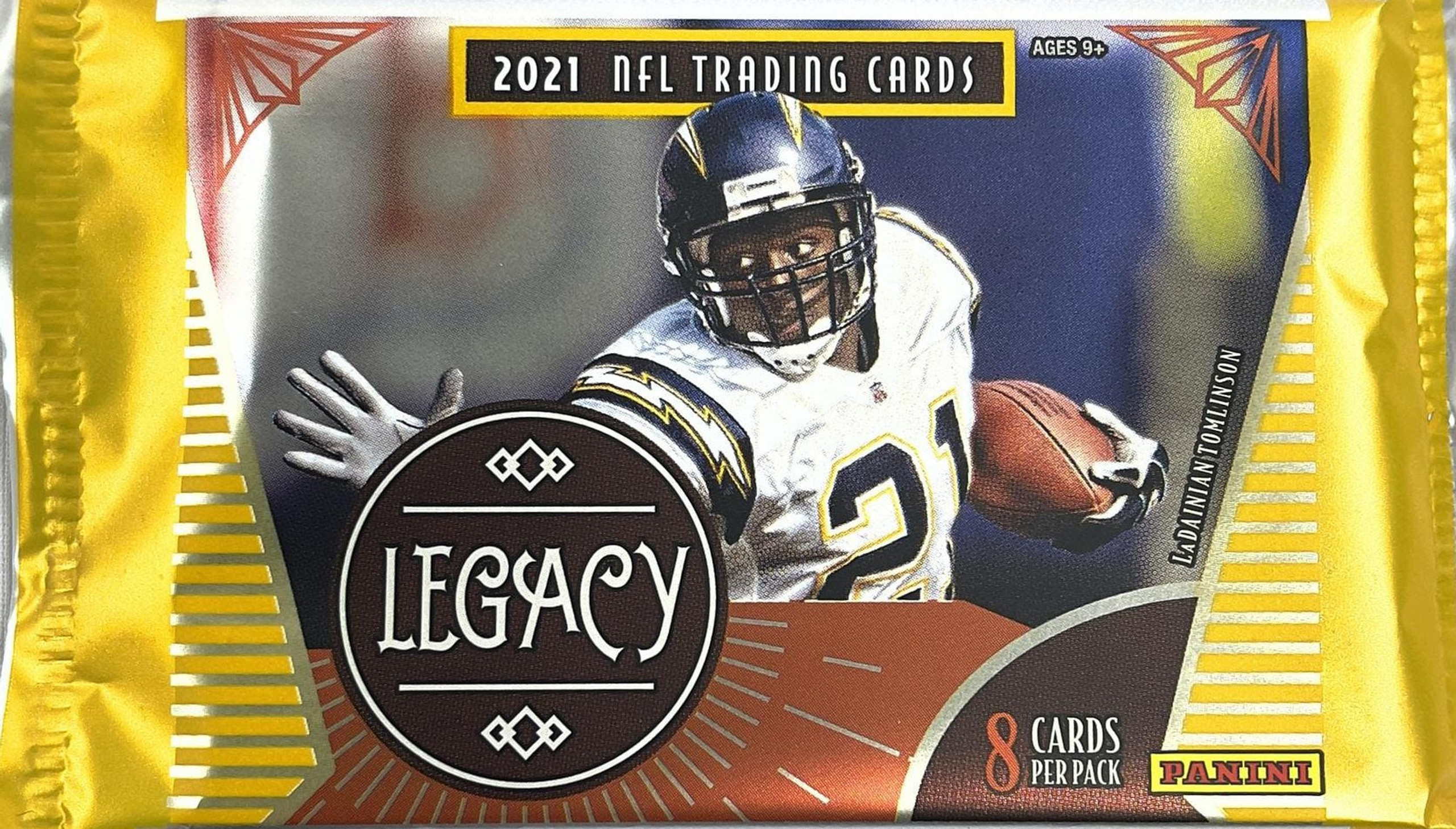 NFL Panini 2021 Legacy Football Trading Card HOBBY Pack 8 Cards ToyWiz