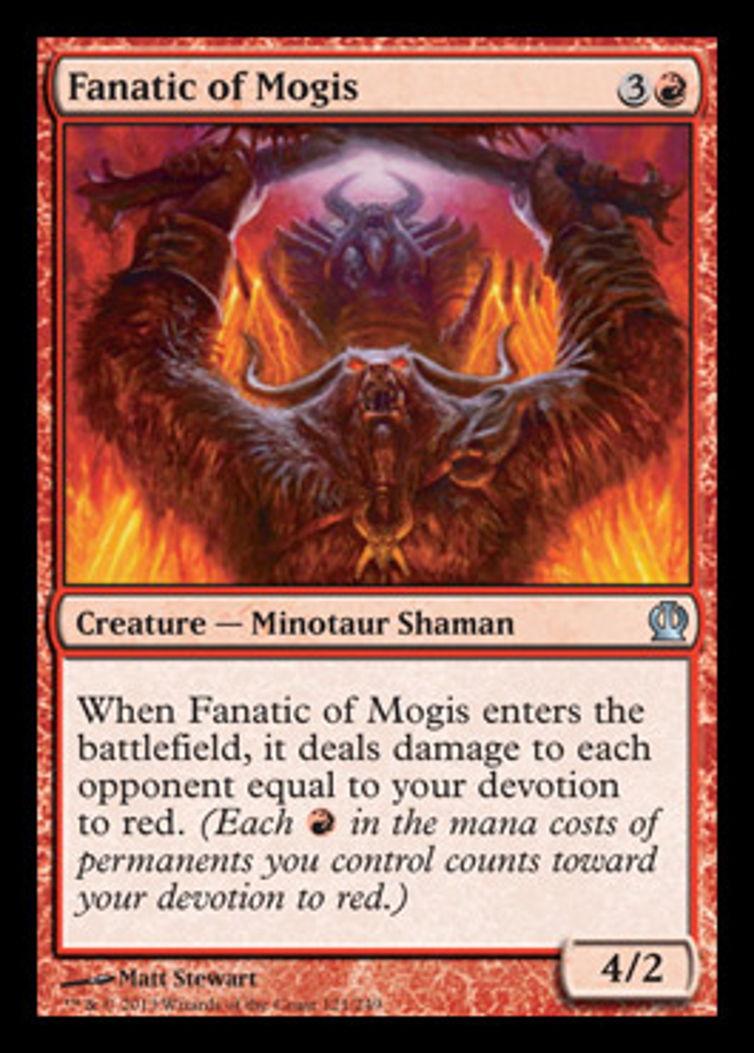 Magic The Gathering Theros Single Card Fanatic of Mogis 121