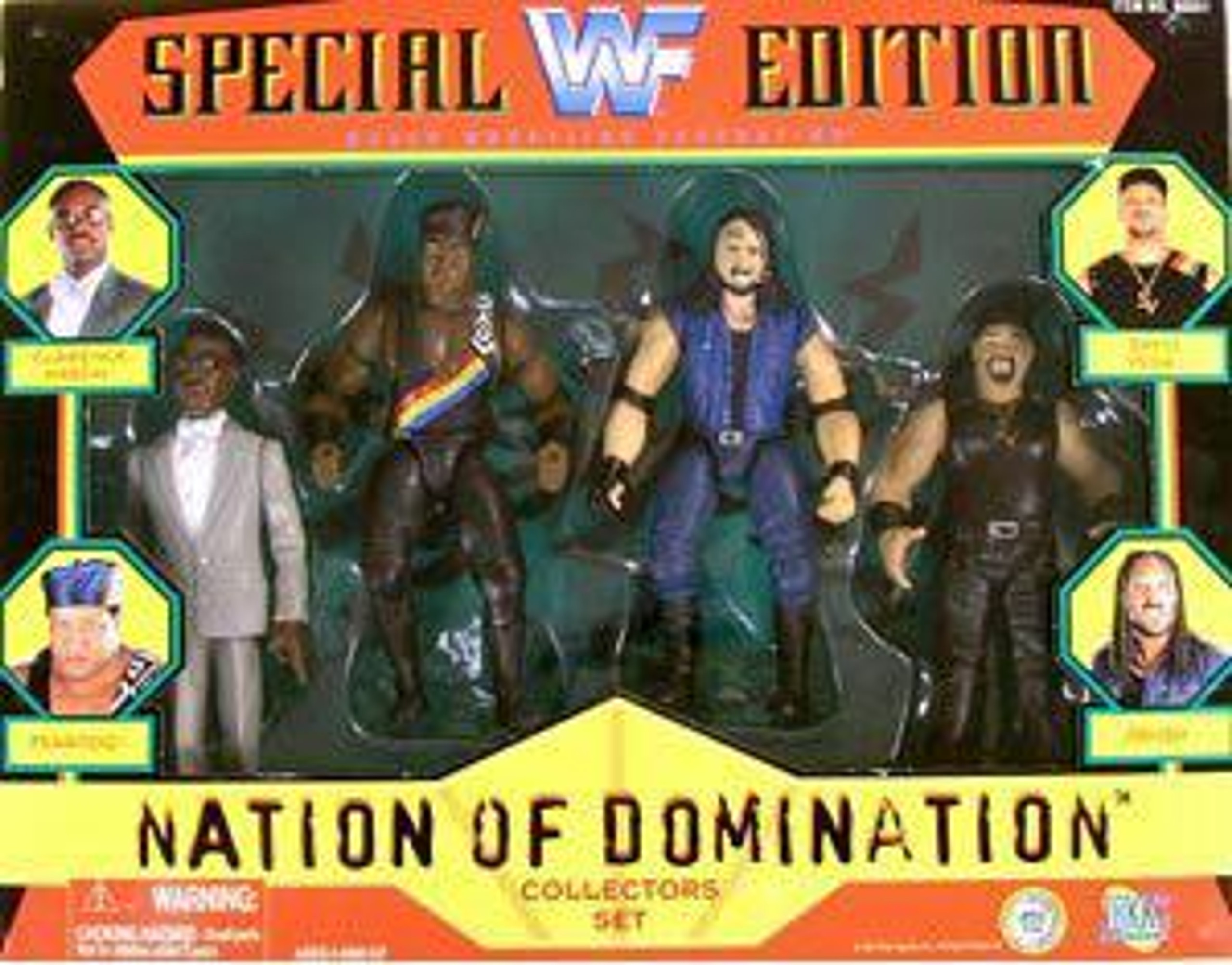 WWE Wrestling WWF Nation of Domination Action Figure 4Pack Jakks