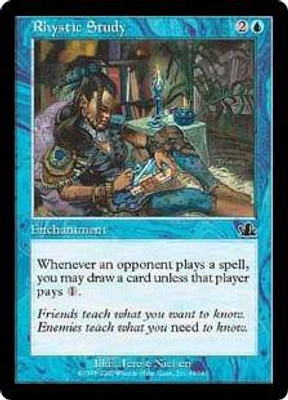 MtG Prophecy Common Rhystic Study #45 MtG Prophecy Common Rhystic Study #45