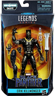 panther marvel legends action figures toywiz killmonger erik okoye loose figure series