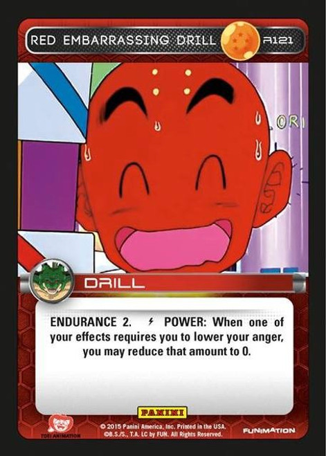 Dragon Ball Z Heroes & Villains Rare Red Embarrassing Drill R121