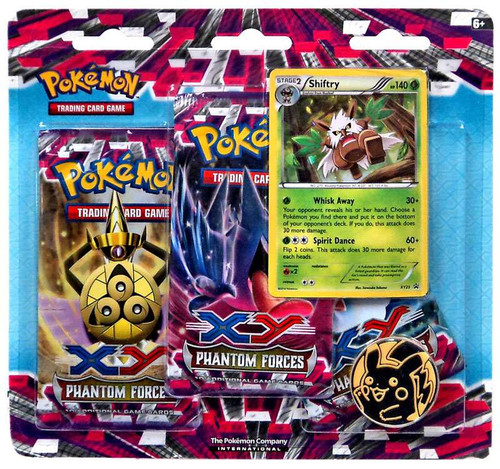 Pokemon Trading Card Game X & Y Phantom Forces Shiftry Special Edition [3 Booster Packs, Promo Card & Coin]