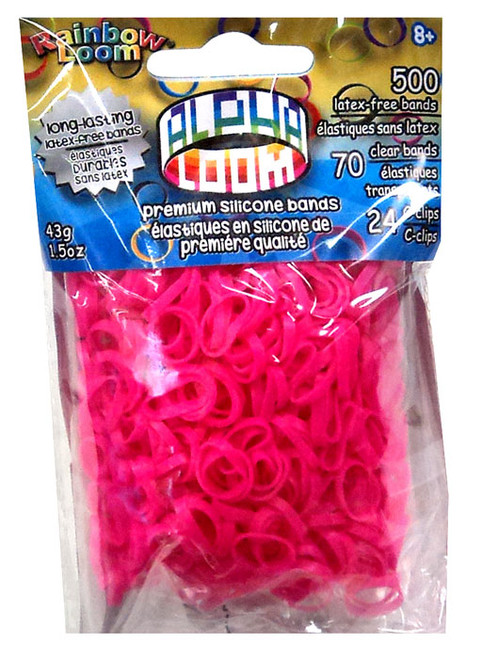 Rainbow Loom Alpha Loom Pink Rubber Bands Refill Pack [500 Count ]