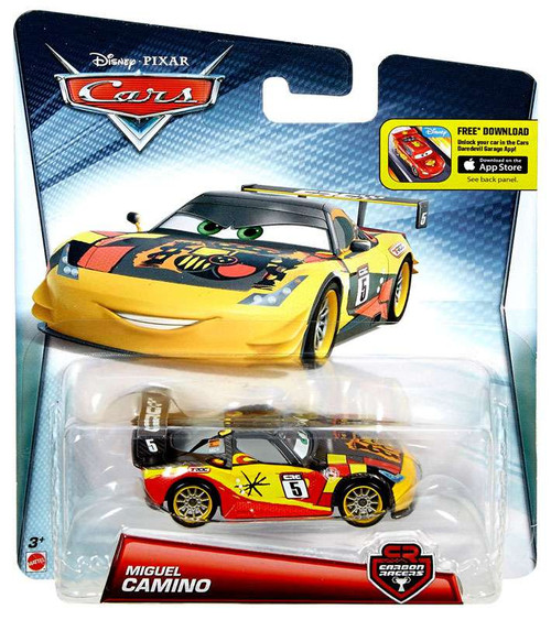 Disney Pixar Cars Cars 2 Main Series Miguel Camino with Metallic Finish ...