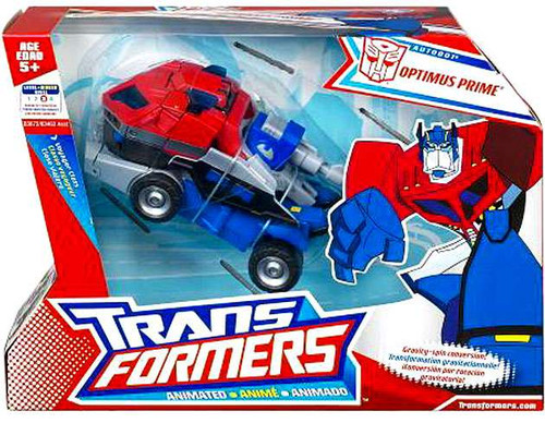 transformers animated optimus prime toys