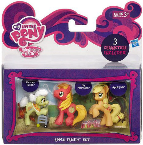 My Little Pony Friendship is Magic Character Collection Sets Apple Family Figure Set