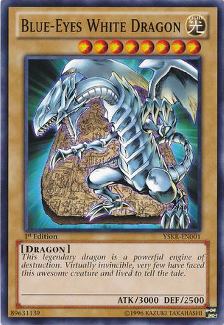 Yugioh Dark Legends Single Card Super Rare Blue Eyes White Dragon Dlg1 En002 Toywiz - blue white dragon top roblox