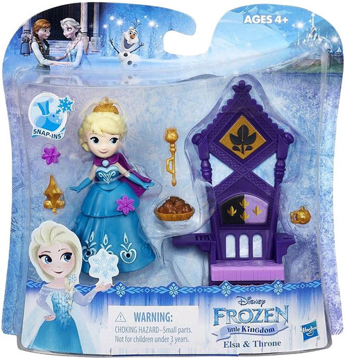 Disney Frozen Little Kingdom Elsa & Throne Mini Doll