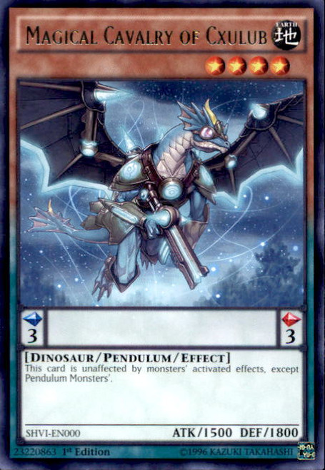 YuGiOh Shining Victories Rare Magical Cavalry of Cxulub SHVI-EN000