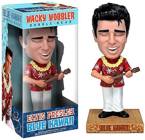 Funko Elvis Presley Wacky Wobbler Blue Hawaii Elvis Bobble Head