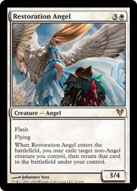 Magic The Gathering Avacyn Restored Single Card Rare Restoration Angel 32 Foil Toywiz - sparkling angel wings roblox pony black wings cool roblox promo