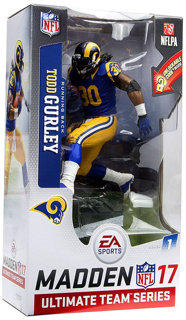 McFarlane Toys NFL Los Angeles Rams EA Sports Madden 17 Ultimate Team Series 1 Todd Gurley Action Figure [Blue Jersey]