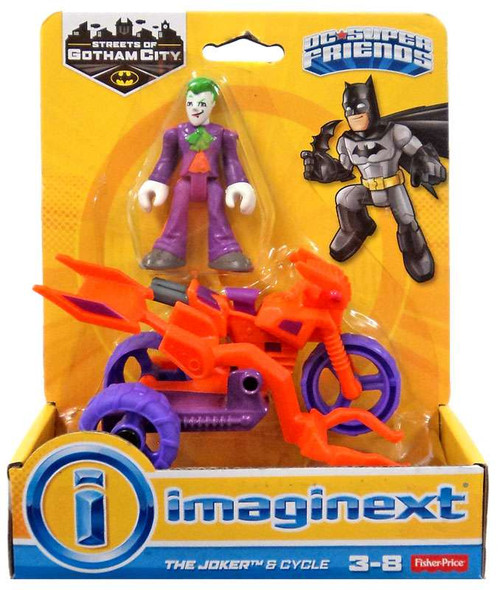imaginext dc super friends the joker & harley quinn battle vehicle