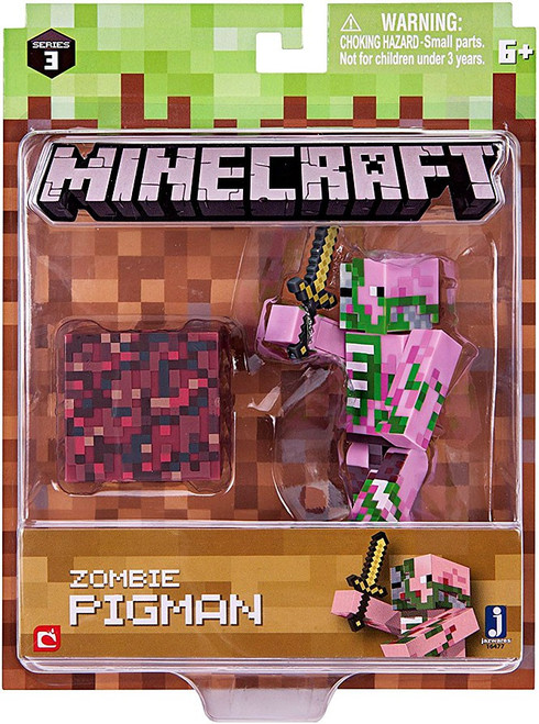 Minecraft Series 3 Zombie Pigman Action Figure Set