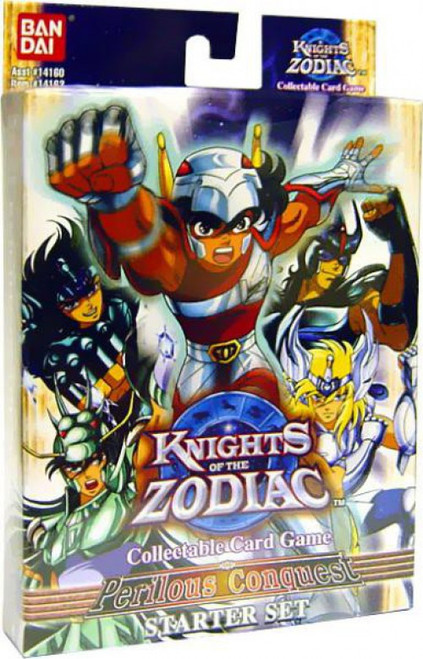 Knights of the Zodiac Collectible Card Game A New Era of Heroic Legends Perilous Conquest Starter Set
