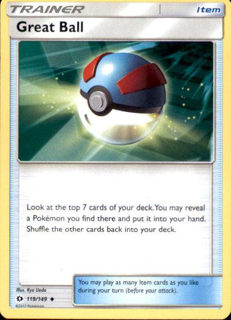 Pokemon Sun & Moon Base Set Uncommon Great Ball #119