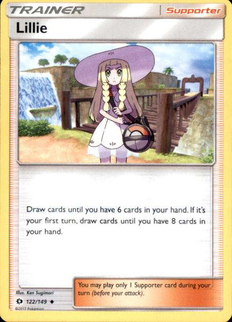 Pokemon Sun & Moon Base Set Uncommon Lillie #122