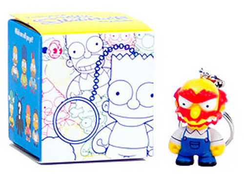 Kidrobot Keychains Series 1 The Simpsons Moe Syzslak 1.5/" 3D Vinyl Keychain Box