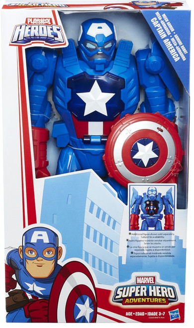 Marvel Playskool Heroes Super Hero Adventures Captain America Action Figure