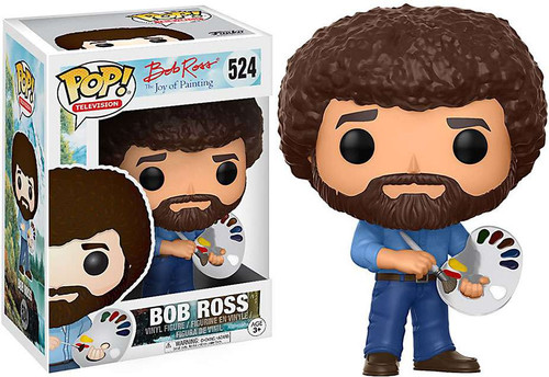 bob ross pop keychain
