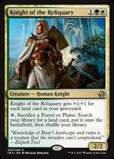 English Conflux MTG Magic 1x Knight of the Reliquary NM-Mint