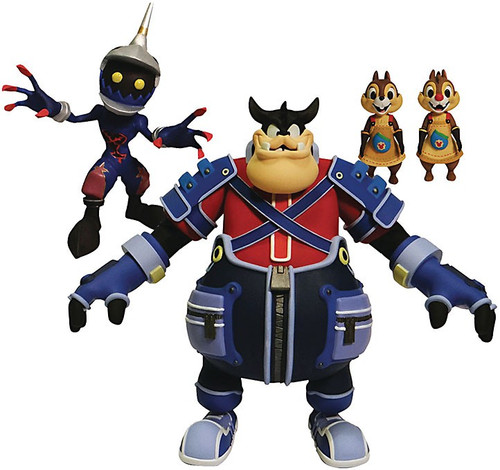 Disney Kingdom Hearts Series 2 Pete, Chip 'n Dale & Soldier Action Figure 3-Pack