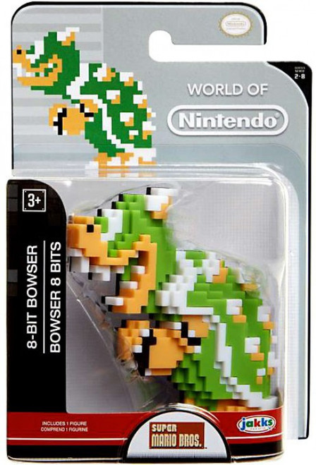 World of Nintendo Super Mario 8-Bit Bowser 2.5-Inch Mini Figure