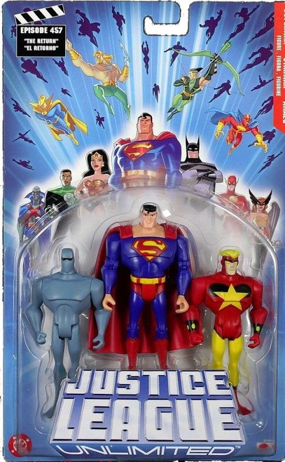 Justice League Unlimited Series 2 Superman, Starman & Amazo Action Figure 3-Pack