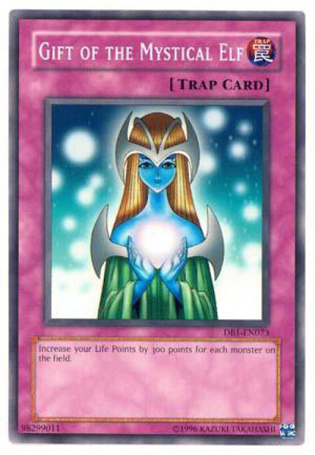YuGiOh Dark Beginning 1 Common Gift of The Mystical Elf DB1-EN073