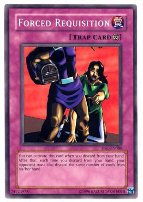 YuGiOh Dark Beginning 1 Common Forced Requisition DB1-EN080