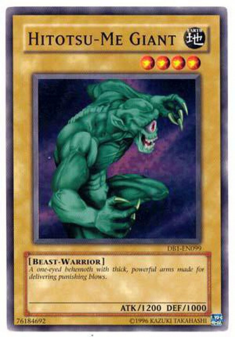 YuGiOh Dark Beginning 1 Common Hitotsu-Me Giant DB1-EN099