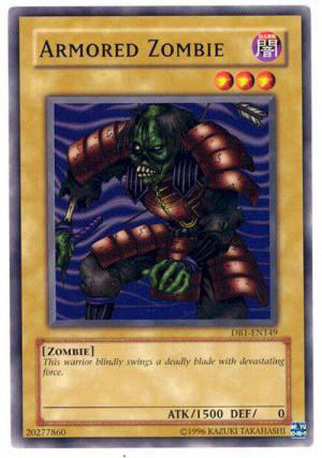 YuGiOh Dark Beginning 1 Common Armored Zombie DB1-EN149