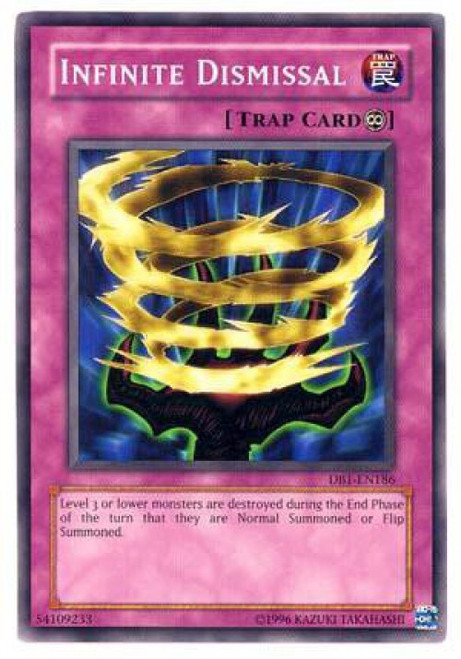 YuGiOh Dark Beginning 1 Common Infinite Dismissal DB1-EN186