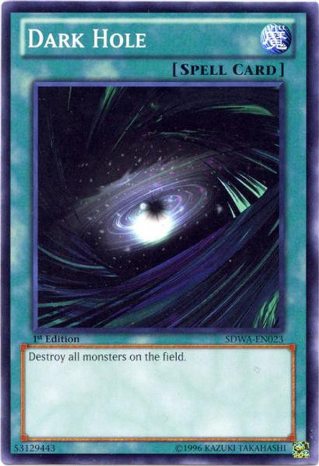YuGiOh Trading Card Game Samurai Warlords Structure Deck Common Dark Hole SDWA-EN023