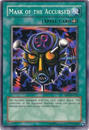 YuGiOh Dark Beginning 1 Common Mask of the Accursed DB1-EN222