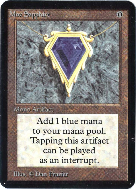 MtG Alpha Rare Mox Sapphire