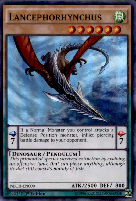 YuGiOh The New Challengers Super Rare Lancephorhynchus NECH-EN000