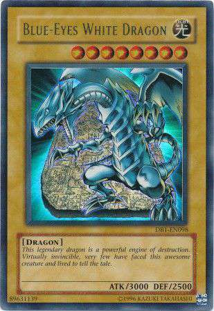 YuGiOh Dark Beginning 1 Ultra Rare Blue-Eyes White Dragon DB1-EN098