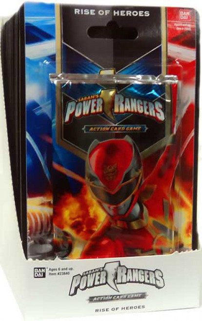 Power Rangers Action Card Game Legends Unite Booster Box 15 Packs ...