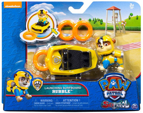 Absolut elasticitet ledelse Paw Patrol Sea Patrol Launching Surfboard Zuma Figure Spin Master - ToyWiz