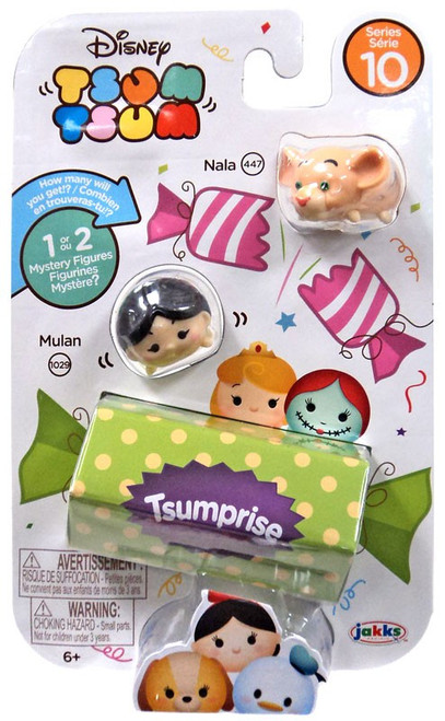 Disney Tsum Tsum Series 10 Nala & Mulan 1-Inch Minifigure 3-Pack #447 & 1029