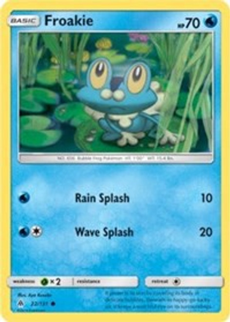 Pokemon Trading Card Game Forbidden Light Common Froakie #22