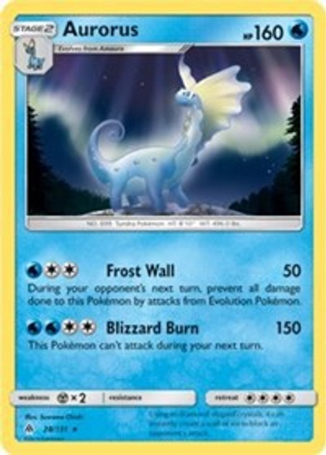 Pokemon Trading Card Game Forbidden Light Rare Holo Aurorus #28