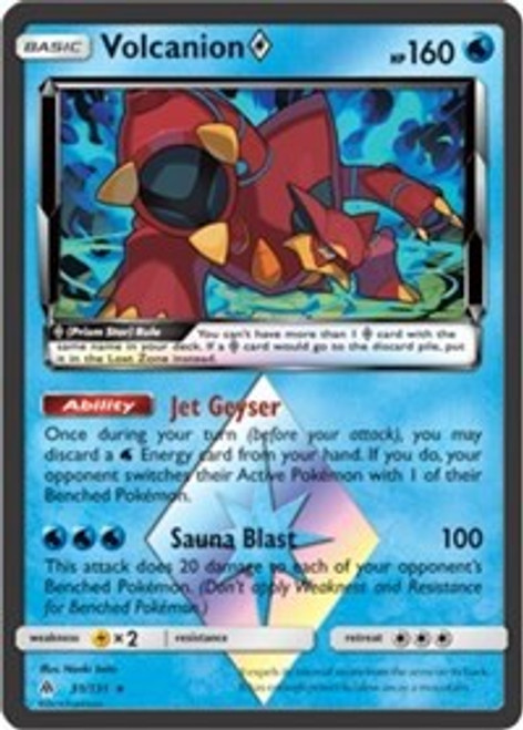Pokemon Trading Card Game Forbidden Light Rare Holo Volcanion Prism Star #31