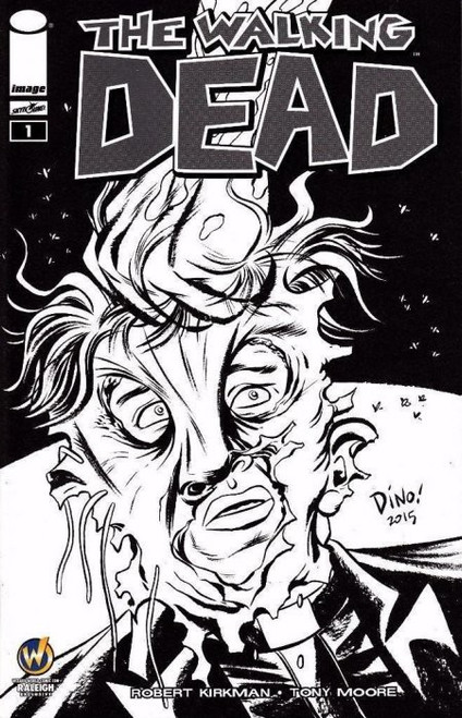 Image Comics The Walking Dead #1 Comic Book [Wizard World Raleigh 2015 Sketch Variant Cover]