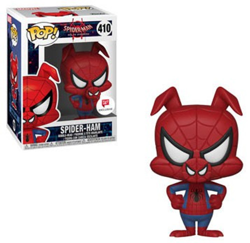 Funko Spider-Man Into the Spider-Verse POP! Marvel Spider-Ham Exclusive Vinyl Bobble Head #410