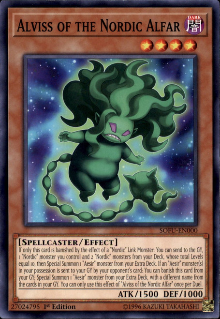 YuGiOh Soul Fusion Common Alviss of the Nordic Alfar SOFU-EN000