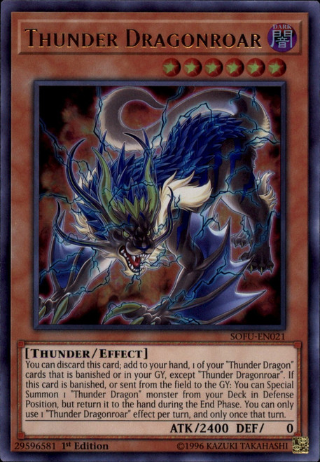 Yugioh Metal Raiders Single Card Common Thunder Dragon Mrd 097 Toywiz - fake yu gi oh mechanical dragon roblox