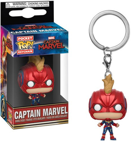 Funko POP! Marvel Captain Marvel Keychain [With Helmet]